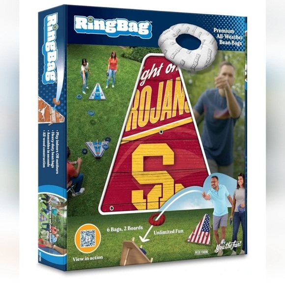 Ring Bag Game NCAA USC Trojans New In Box 2 Boards, 6 Bags - Picture 1 of 9
